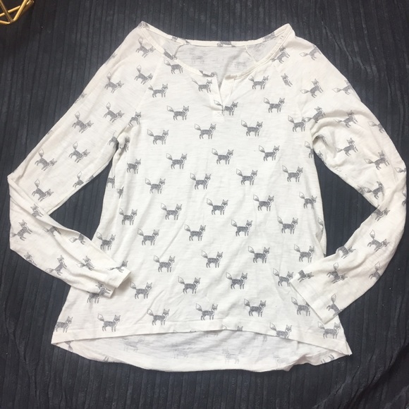 Tops - Fox print small top